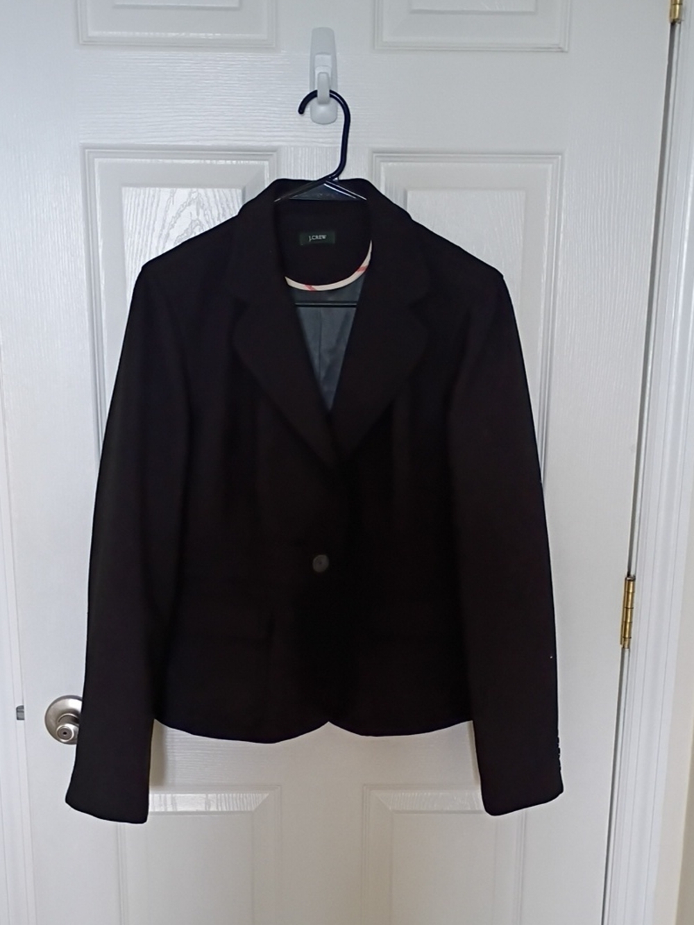 J. Crew Black Women's Single-Button Blazer, 10